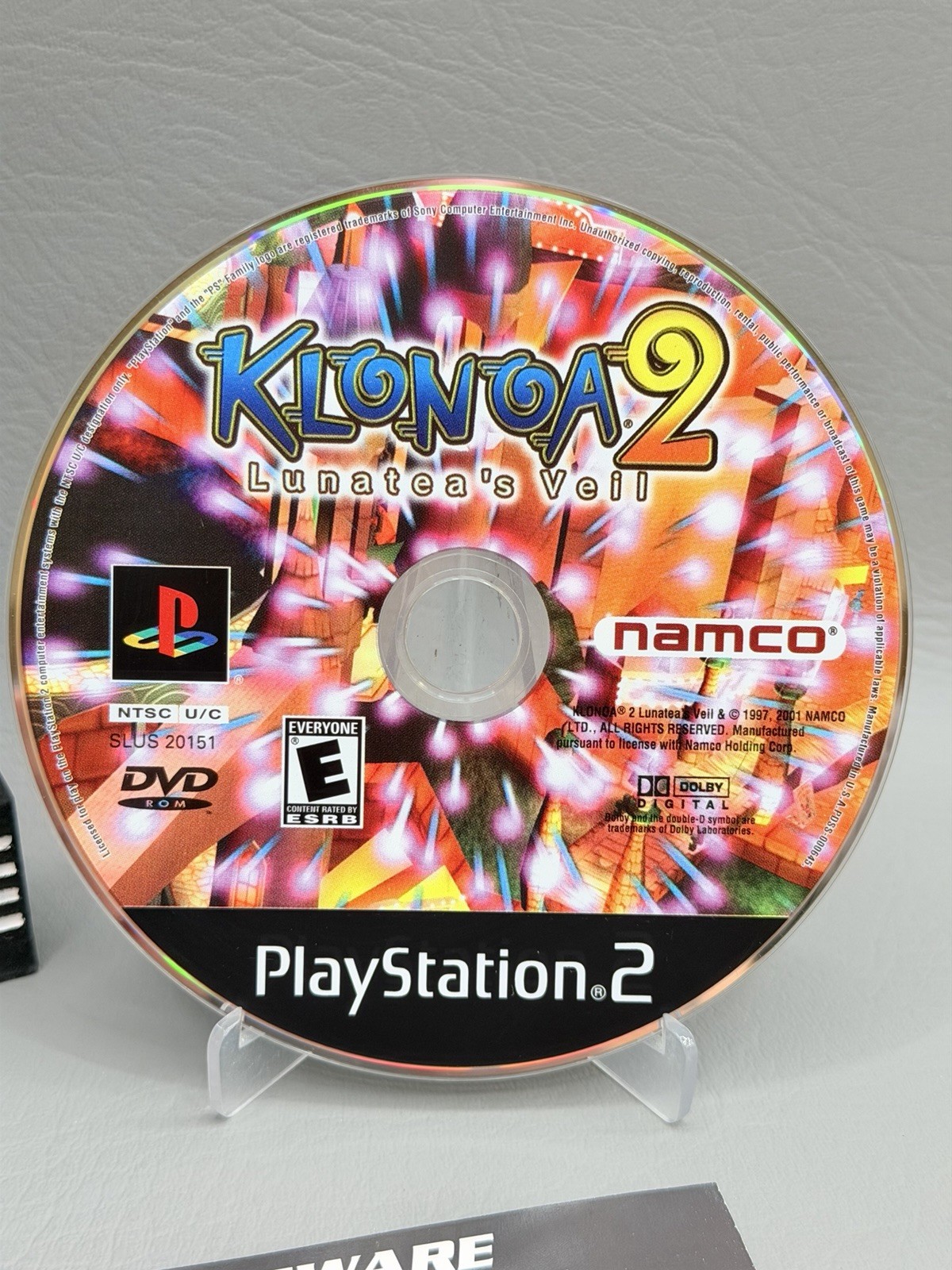 Klonoa 2: Lunatea’s Veil (PS2 PlayStation 2) Complete Excellent Condition