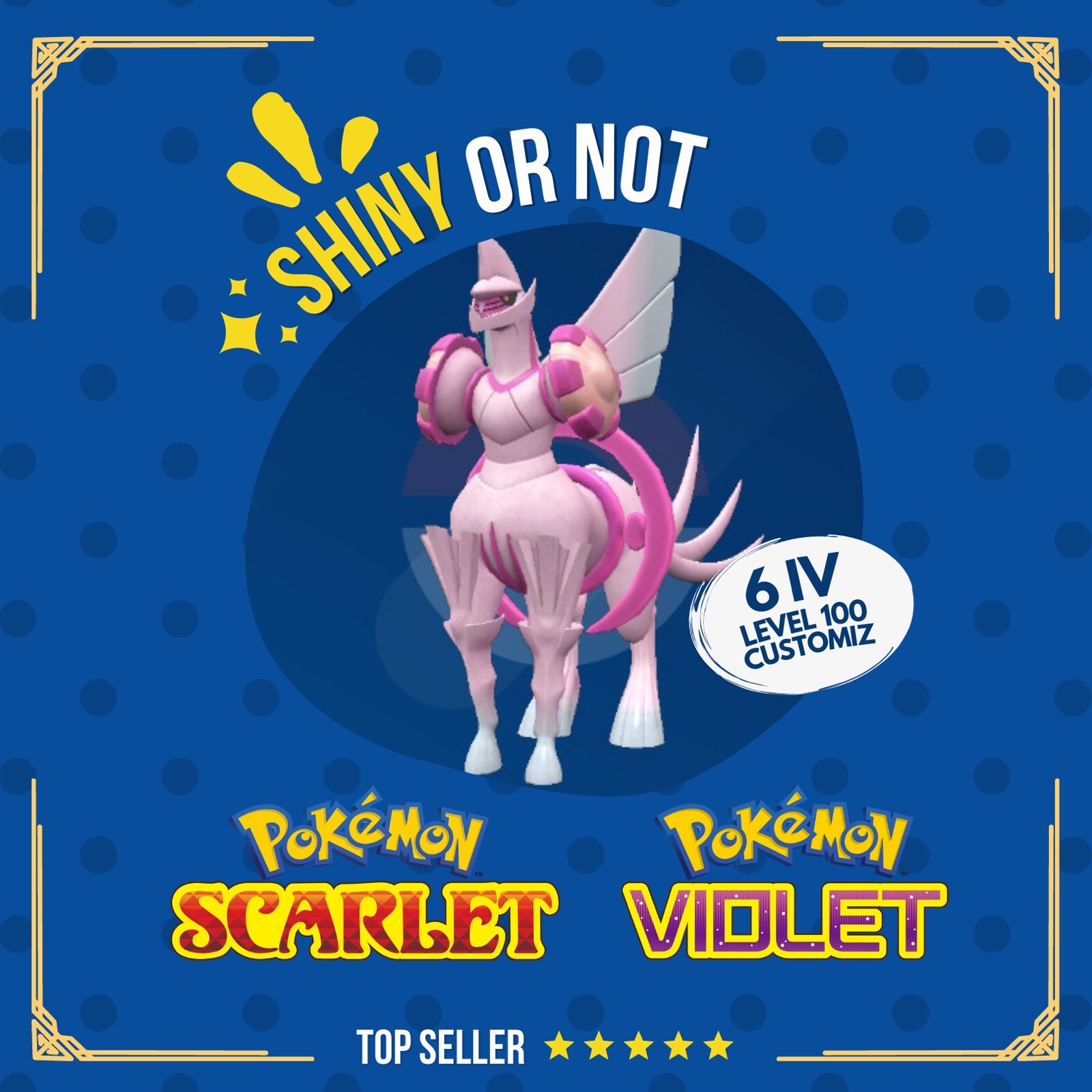 Palkia Origin Shiny or Non ✨ 6 IV Competitive Custom Pokémon Scarlet Violet