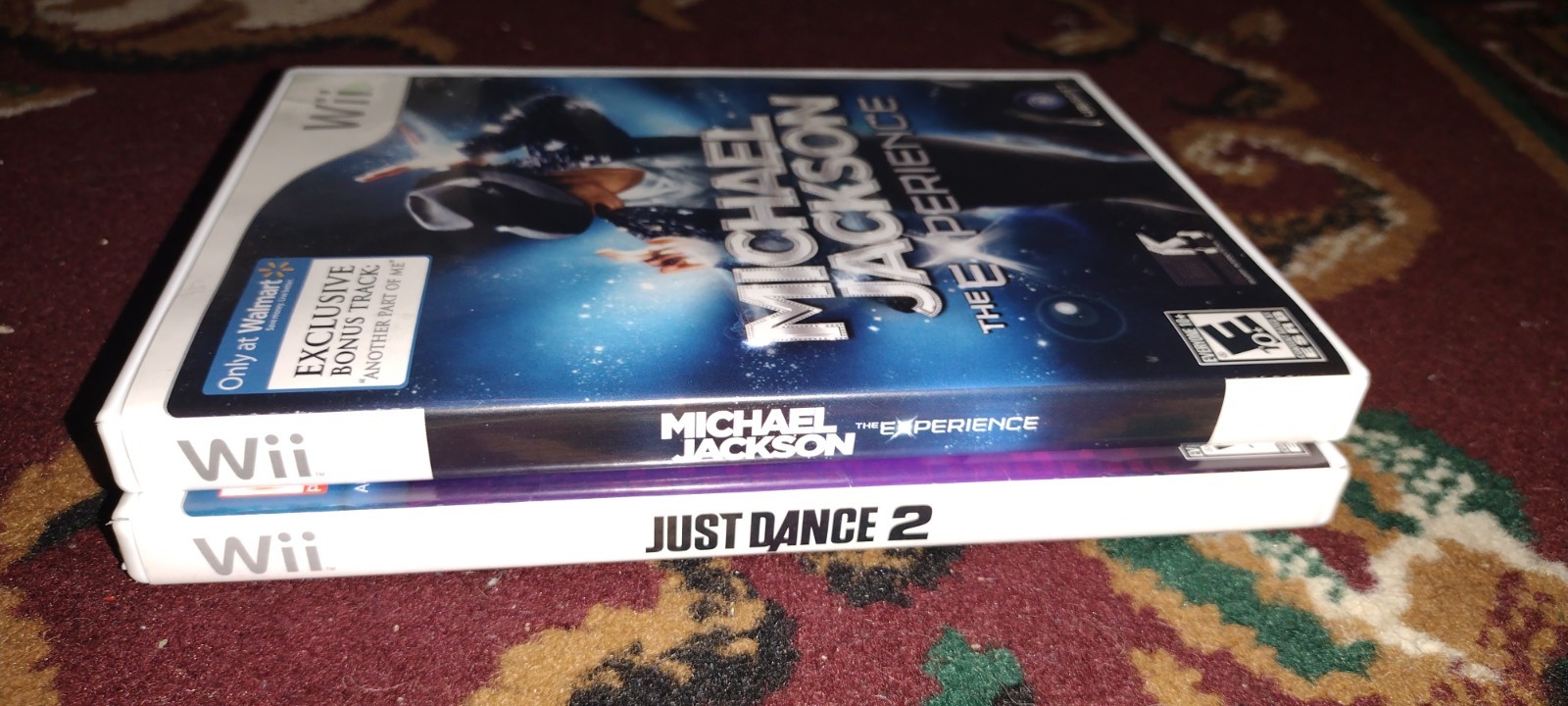 MICHAEL JACKSON THE EXPERIENCE & JUST DANCE 2 NINTENDO WII GAME SYSTEM CONSOLE