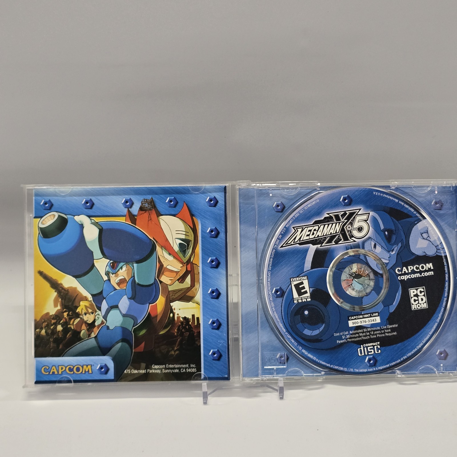MEGA MAN X5 Windows PC CD-ROM Complete MANUAL Capcom CIB Jewel Case MEGAMAN