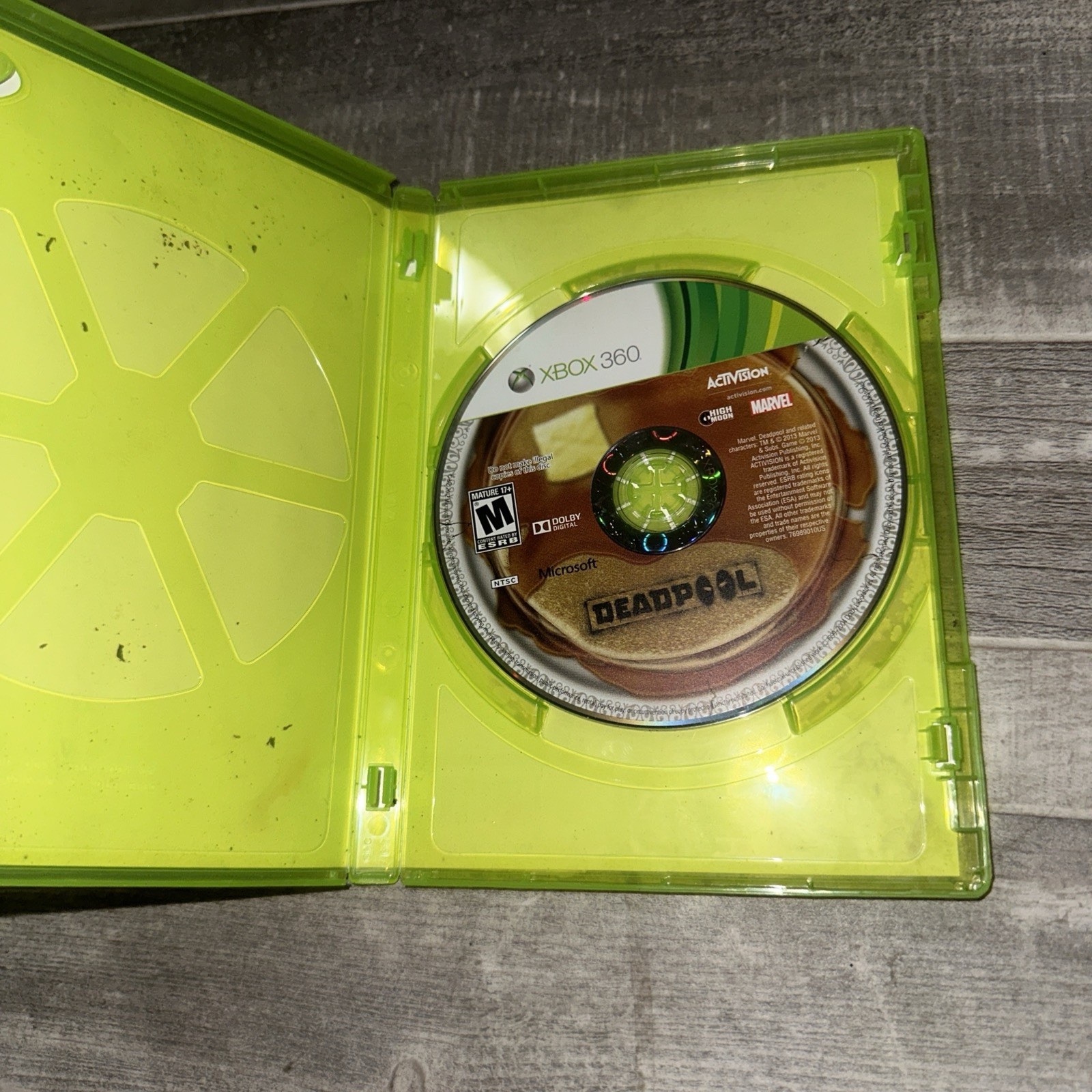 Deadpool (Microsoft Xbox 360, 2013) No Manual Tested Working