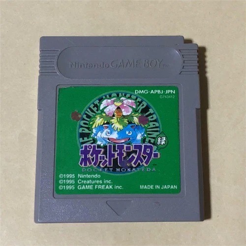 Pokémon Pocket Monsters Green Japanese Game Cartridge Game Boy 1996 japan seller