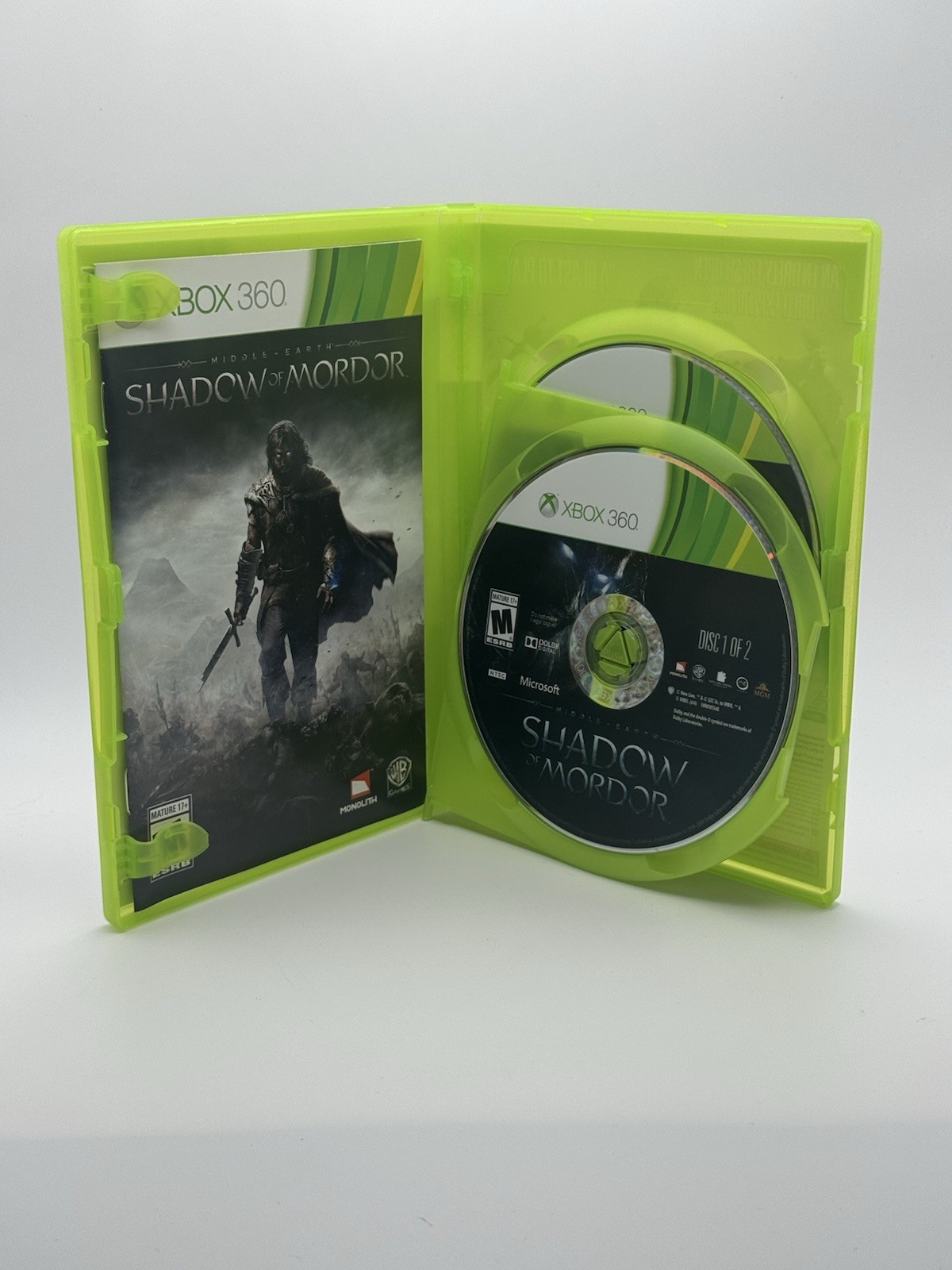 Middle Earth: Shadow of Mordor for Xbox 360 Complete In Box ~ Tested & Working