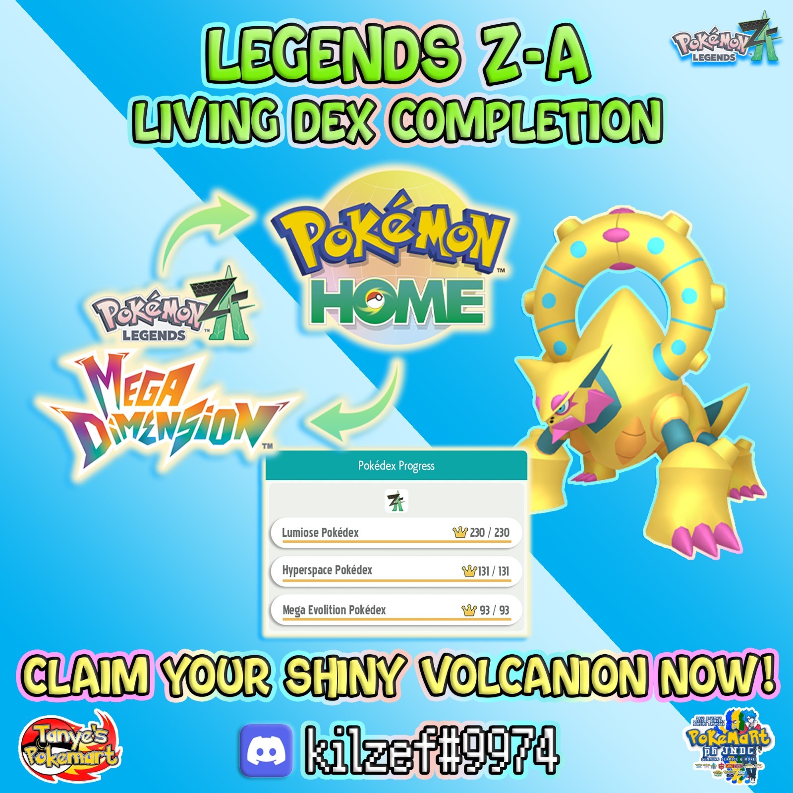 Pokémon HOME Complete Pokédex 720+ (Shiny + Non-Shiny) | Pokémon ZA Living Dex |