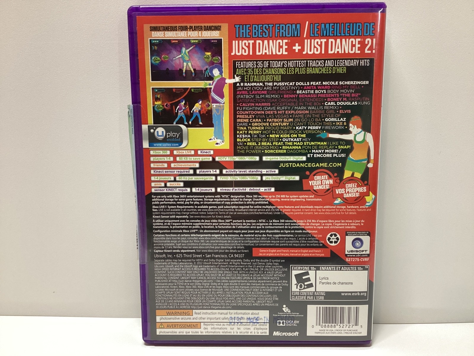 Just Dance Greatest Hits (Xbox 360, 2012) Complete and Tested Game