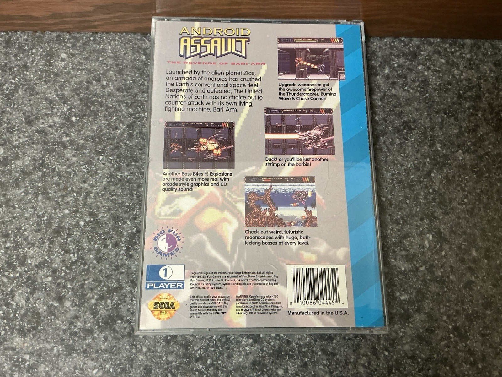 Android Assault ( Sega CD) Complete In Case
