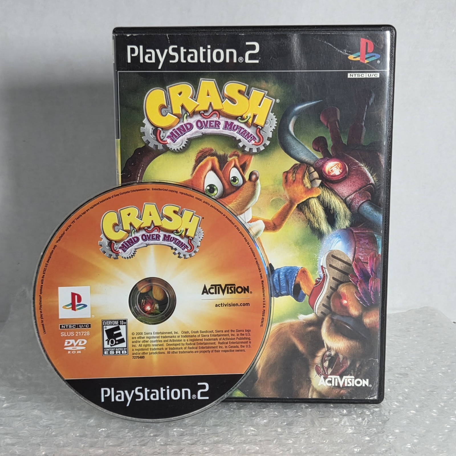 Crash: Mind Over Mutant PS2 Sony PlayStation 2 No Manual Disc Case Tested Activi