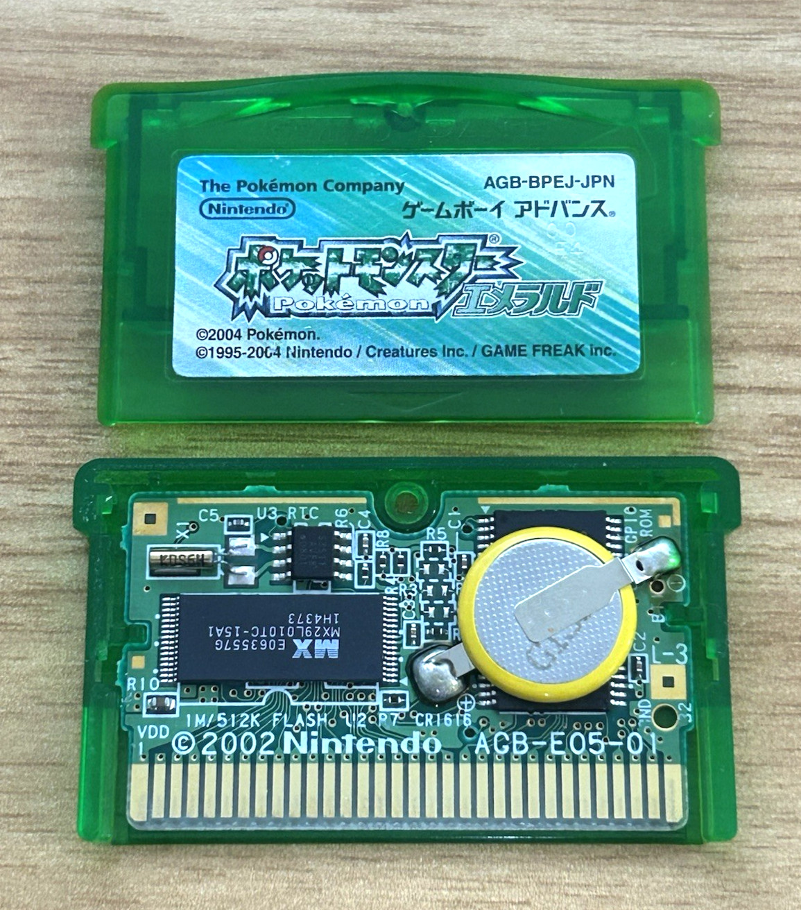 Pokemon Emerald Gameboy Advance Japanese Tested Authentic New Battery GBA