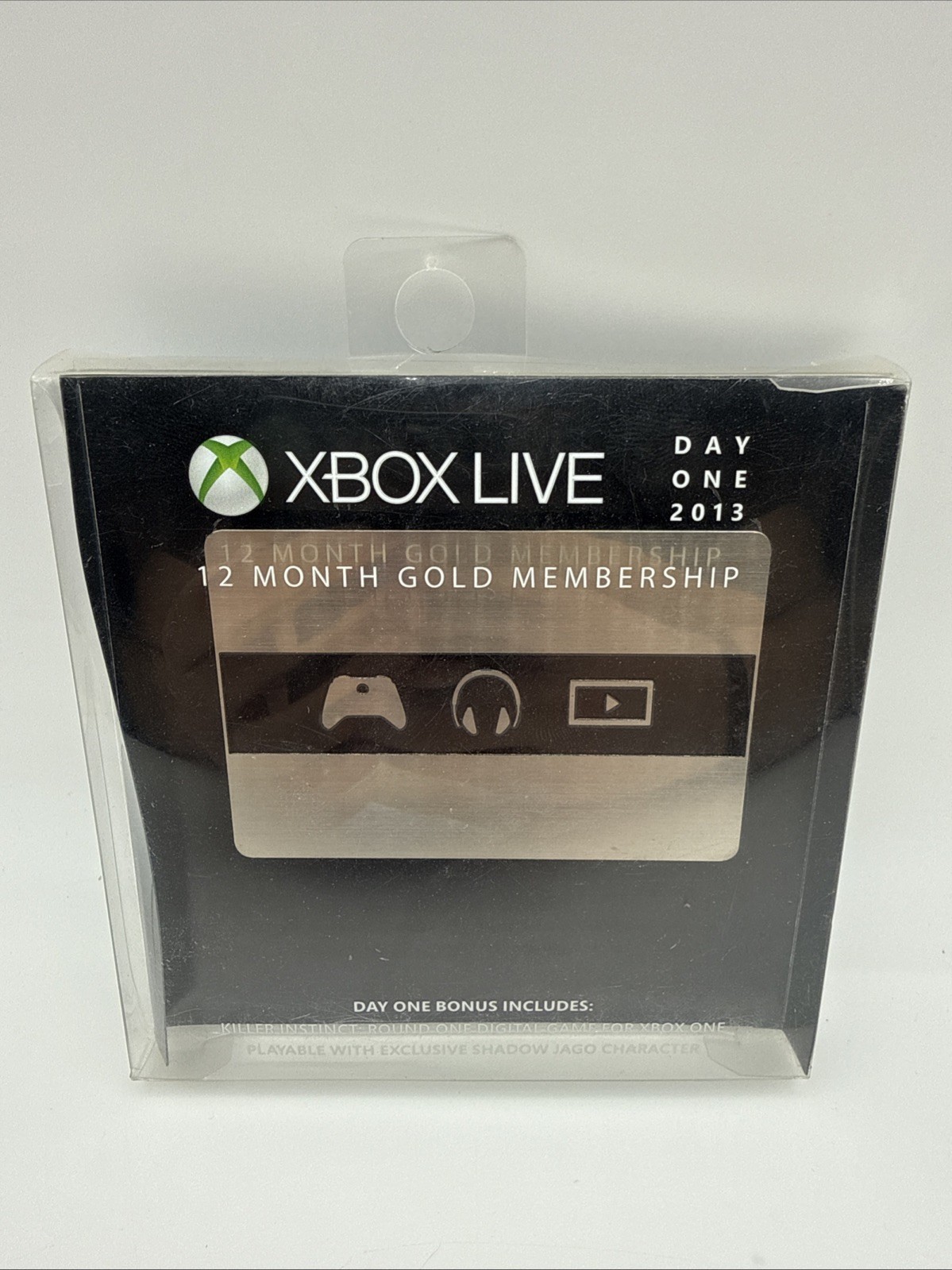Xbox LIVE 12 Month Membership Day One 2013 Promo Metal Microsoft RARE!