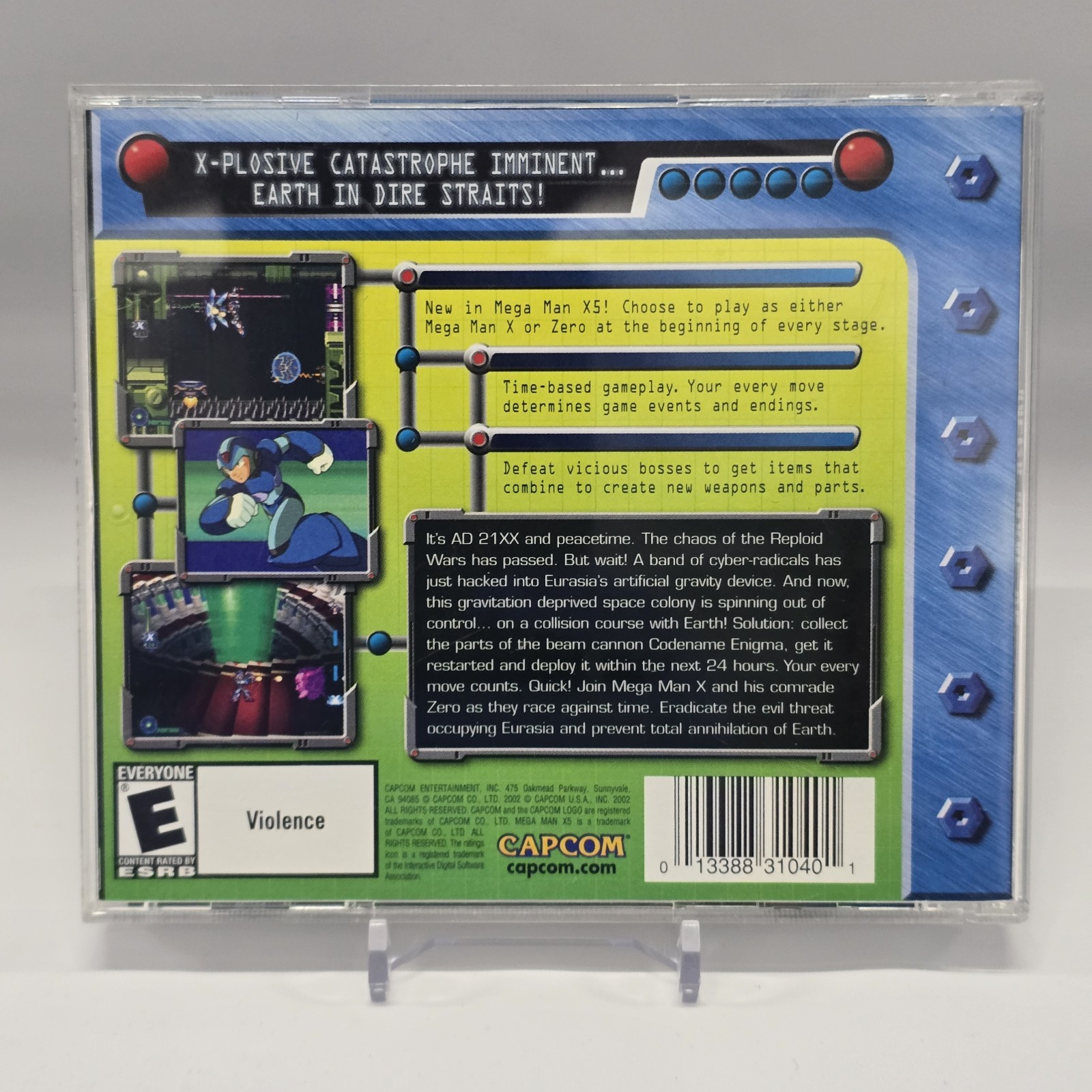 MEGA MAN X5 Windows PC CD-ROM Complete MANUAL Capcom CIB Jewel Case MEGAMAN