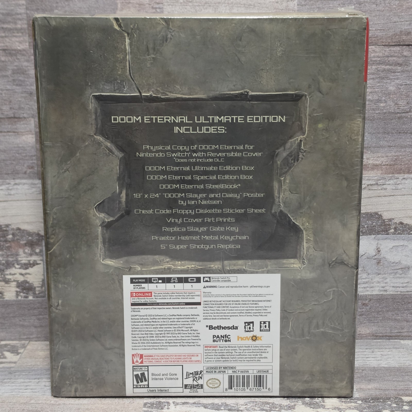 Doom Eternal Ultimate Edition Nintendo Switch Limited Run Brand New w/ Flaw Rare