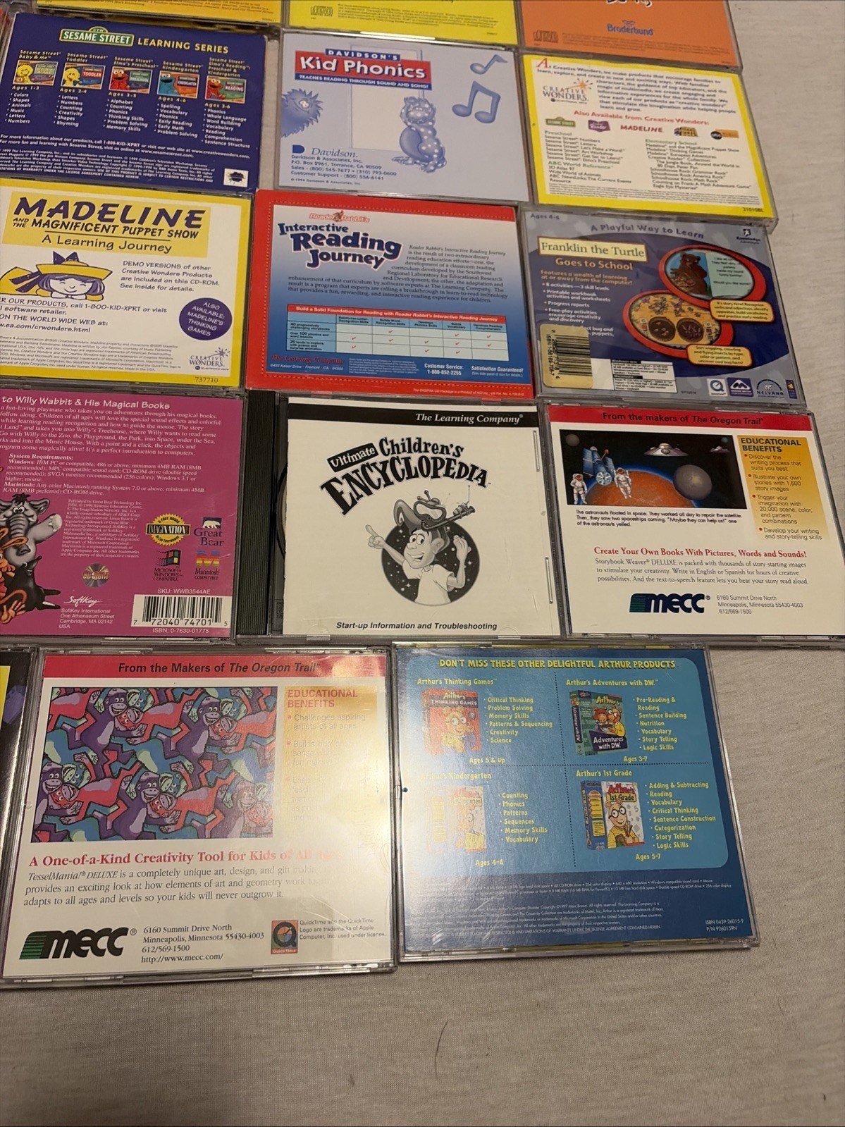 PC Computer Mixed Game Lot Of 19 Children’s Kids Educational Learning – Misc