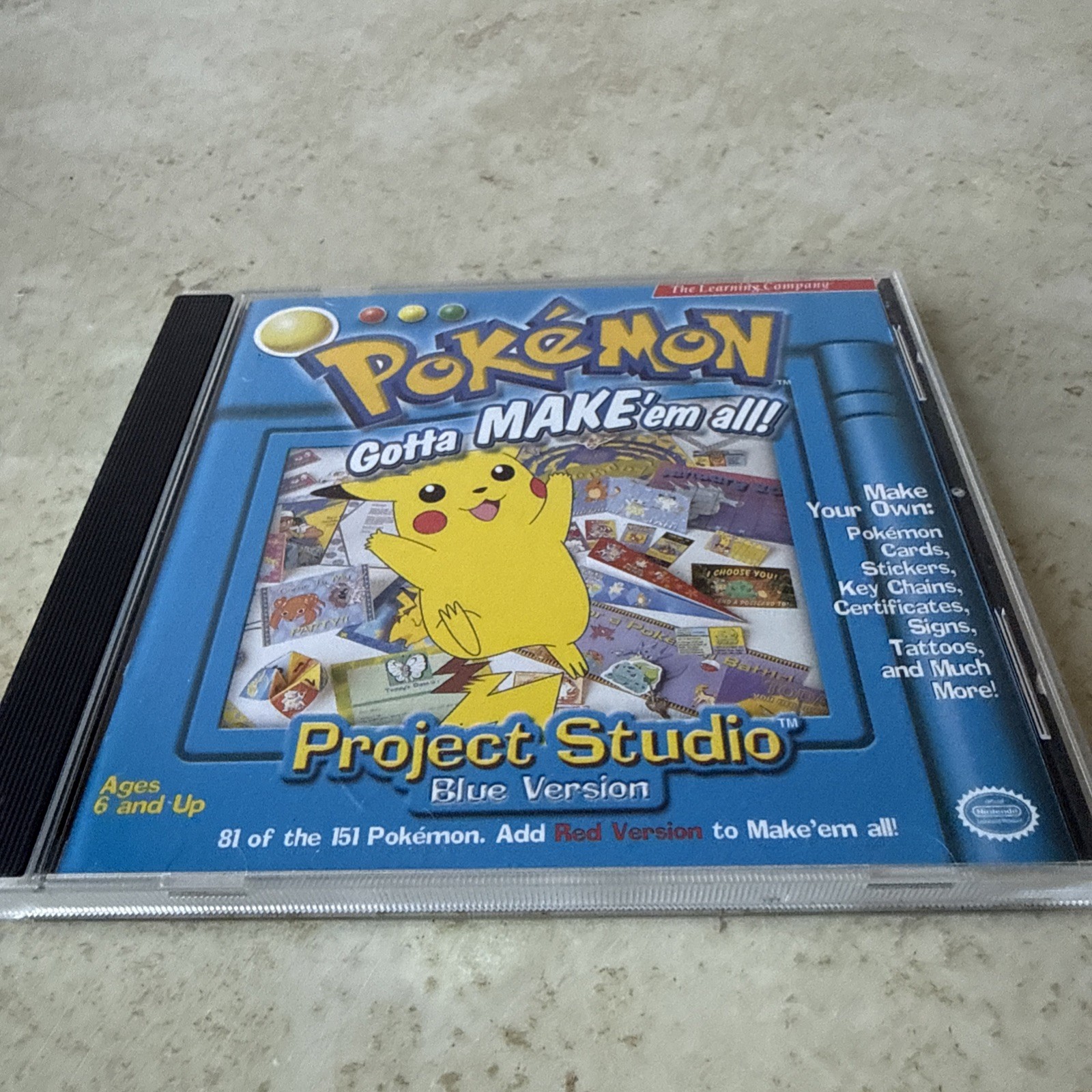 Pokémon: Project Studio — Blue Version (PC, 1999)