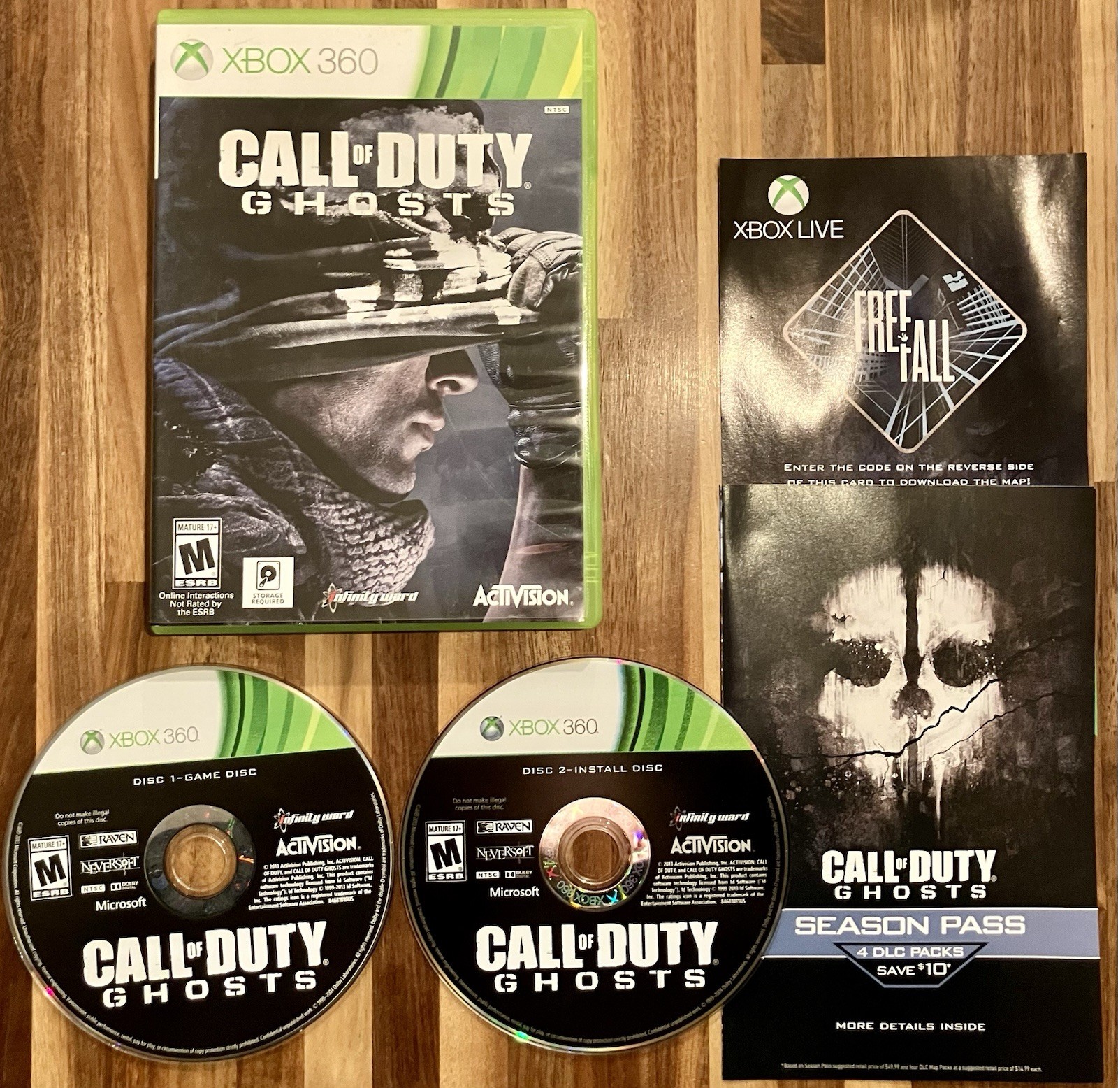 Call of Duty: Ghosts Steelbook (Microsoft Xbox 360, 2013) CIB Complete