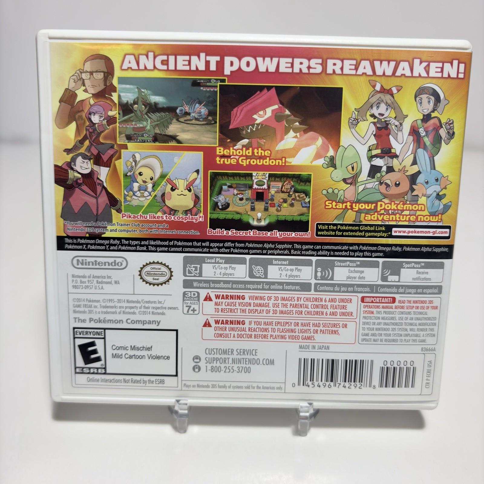 Pokemon Omega Ruby Nintendo 3DS Complete CIB Tested Authentic Clean Fast Ship