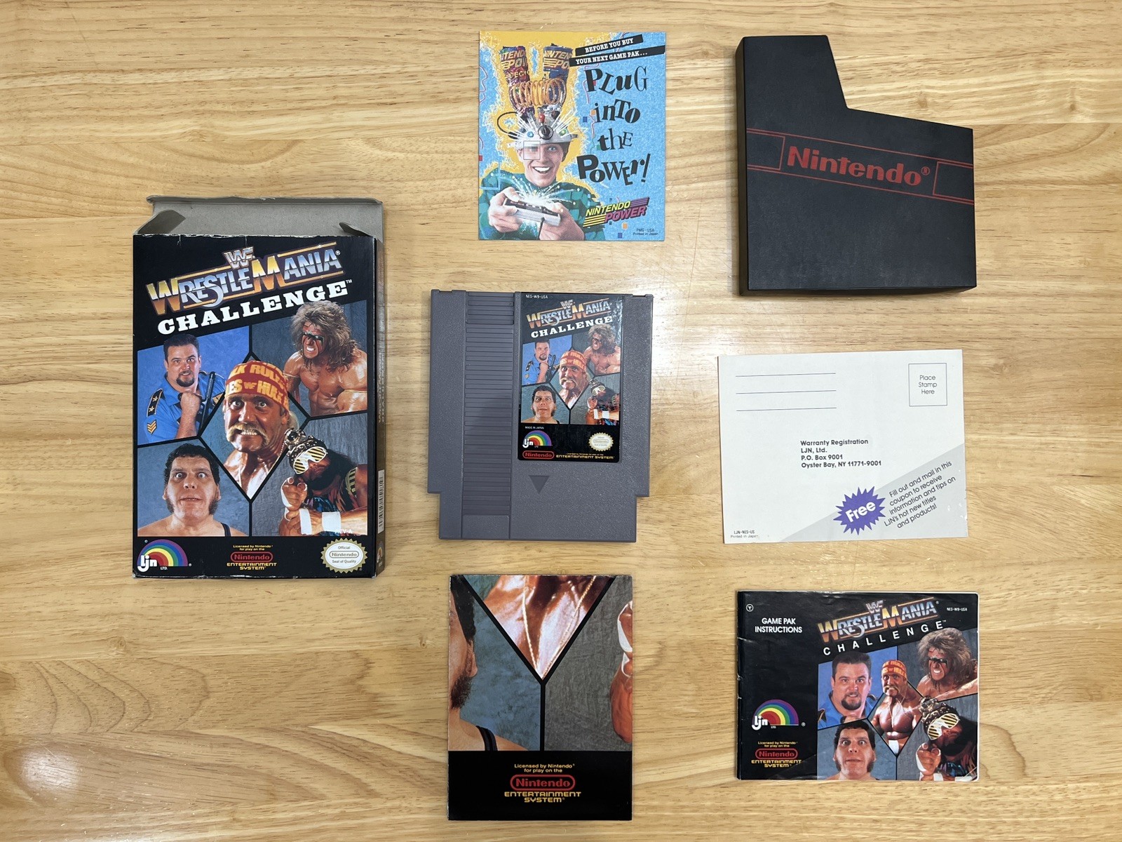 WWF Wrestlemania Challenge Nintendo (NES,1990) Complete in Box BIC Tested