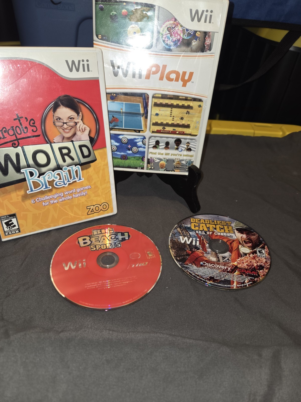 Wii Game Lot (4) Various Titles (2) Disc Only (2) Cib