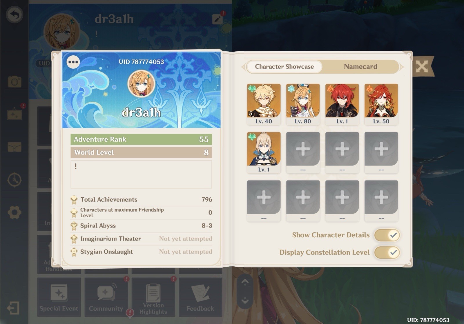 Genshin Impact Account – EU