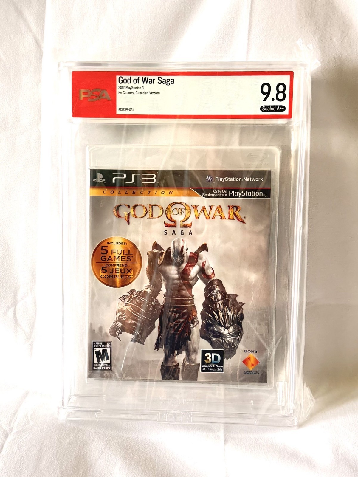 Gof of War Saga Factory Sealed PSA 9.8A++ PS3 Playstation 3