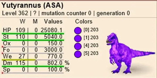 Ark Survival Ascended-ASA-PVE-Yutyrannus/Yuty-Dino-PC/PS5/XBOX-Official