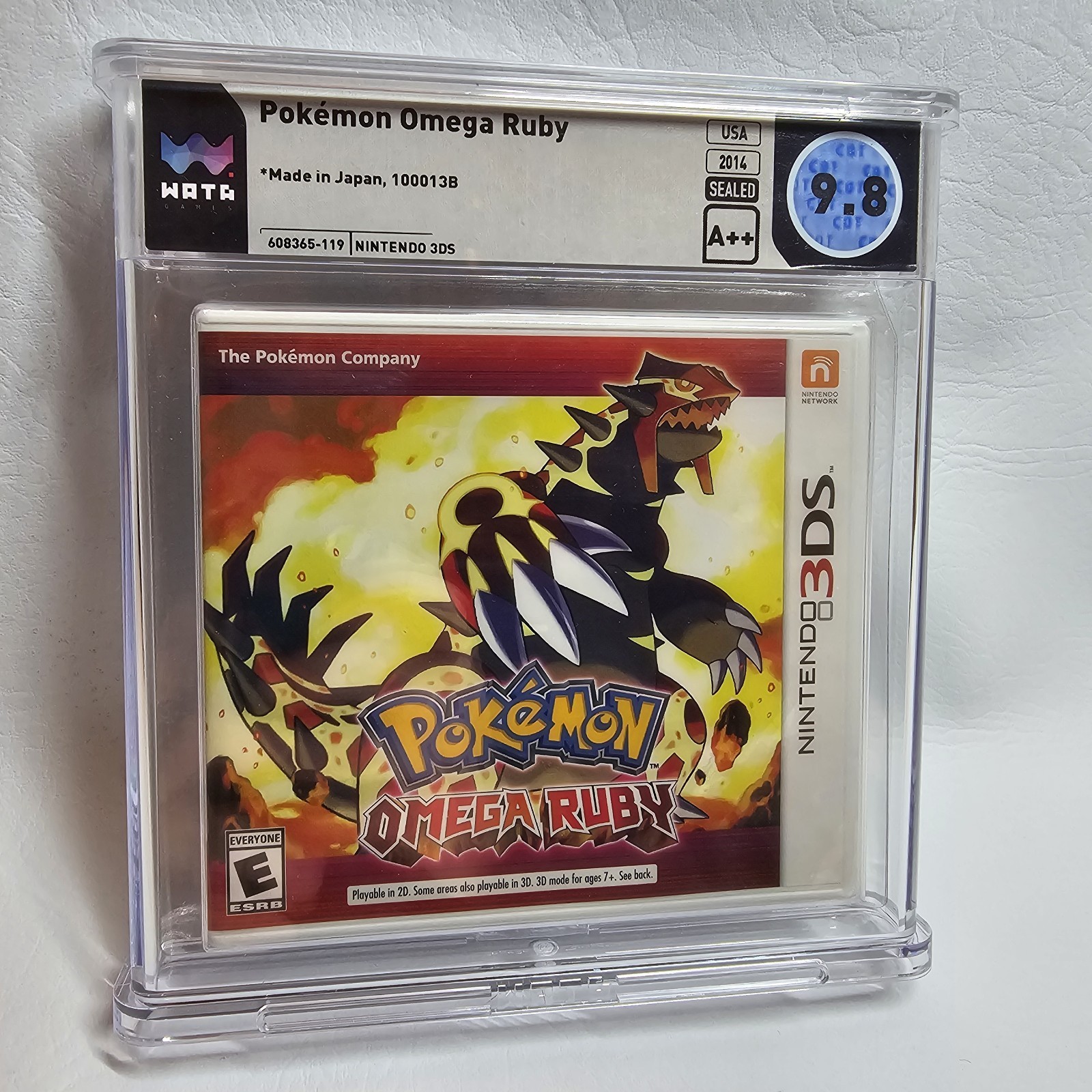 Pokemon Omega Ruby – Nintendo 3DS – Graded WATA 9.8 A++ Sealed 2014 Game Y-Fold