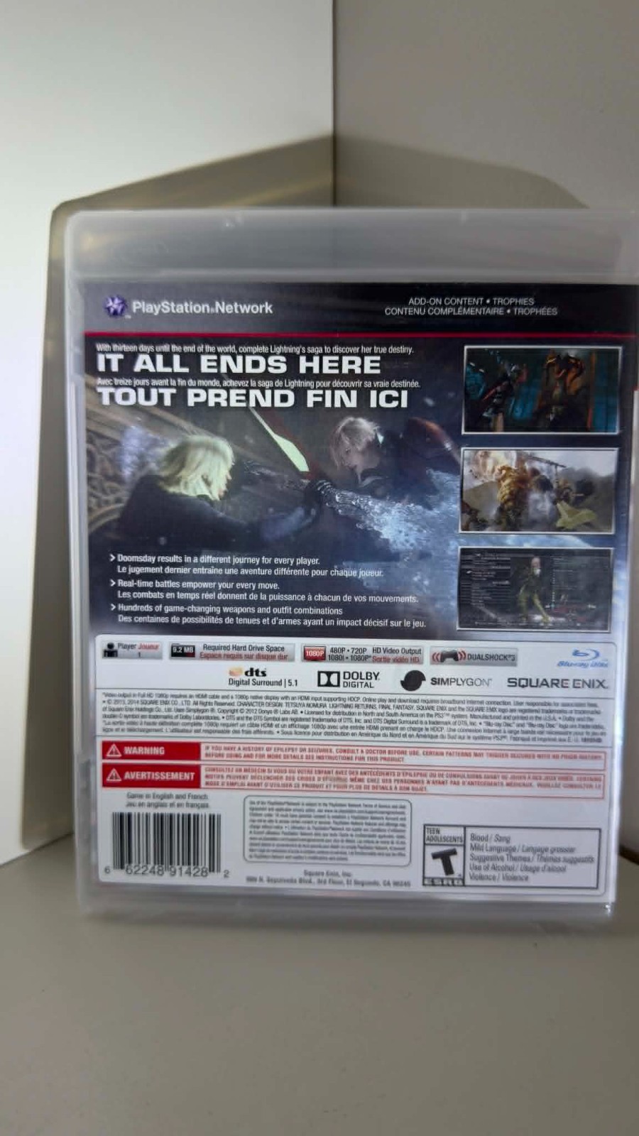 Final Fantasy Lighting Returns (Sony PlayStation 3, 2013) New Sealed