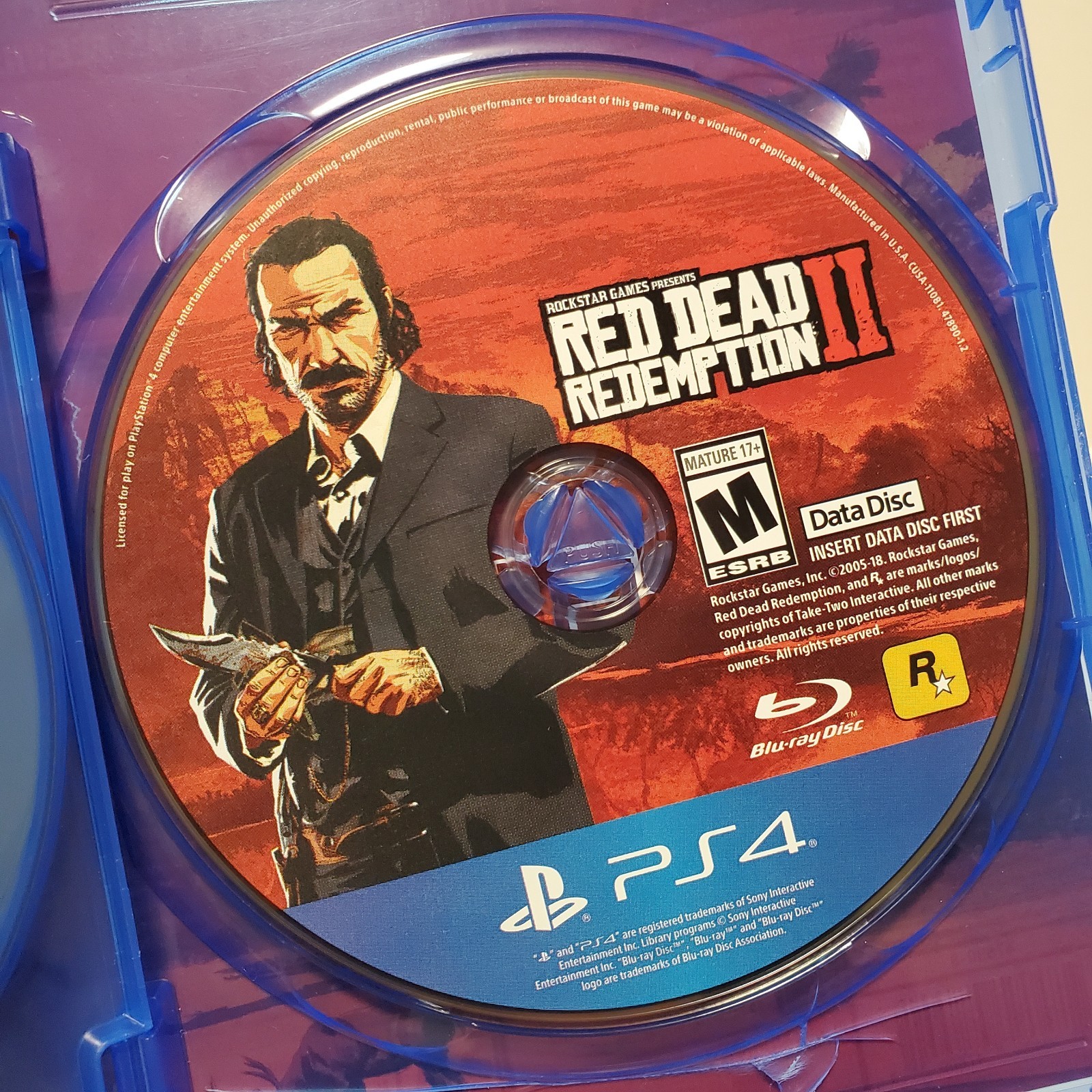 RED DEAD REDEMPTION 2 – Sony PlayStation 4 PS4 Complete W/ Map 2018 READ DESCRIP