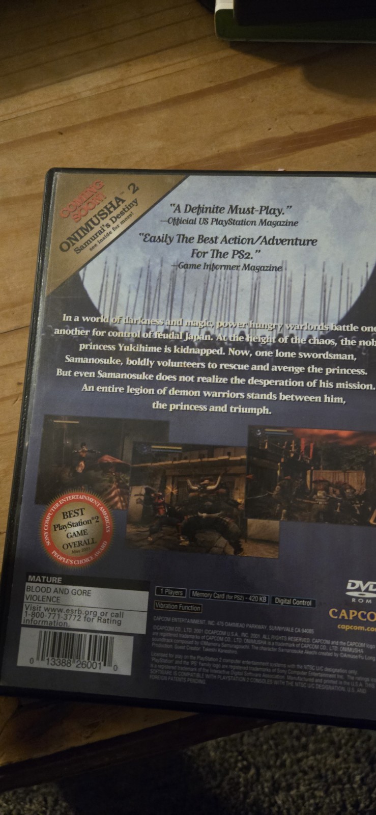 Onimusha: Warlords Greatest Hits (Sony PlayStation 2, 2002)