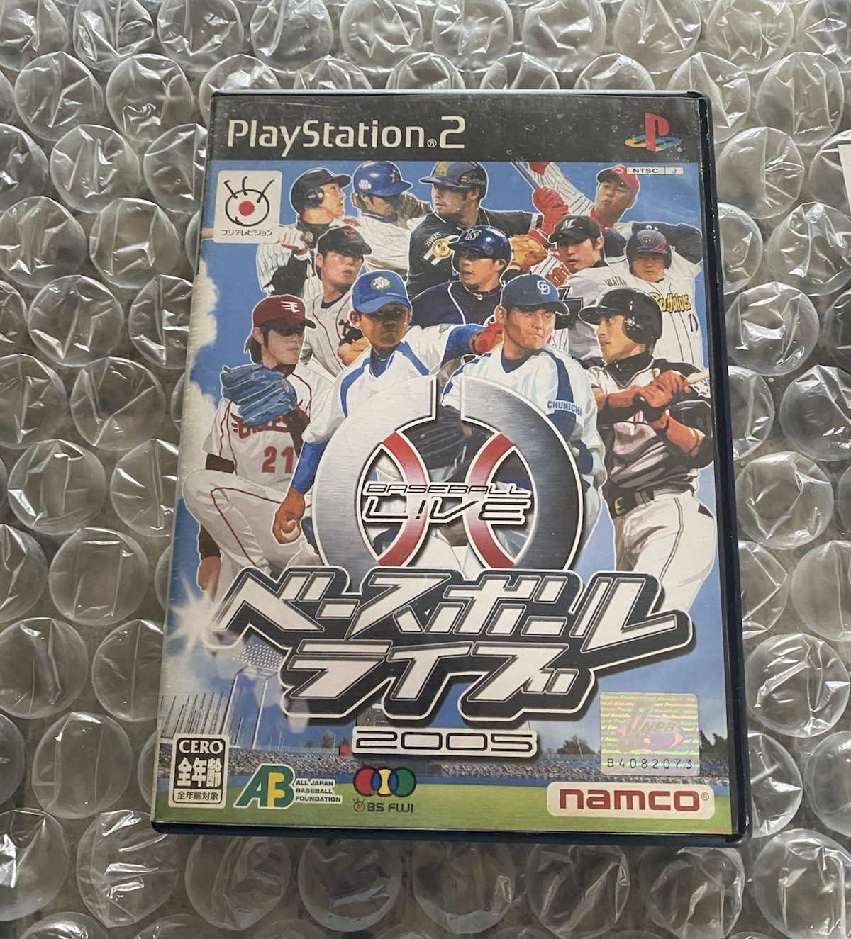 Namco Baseball Live 2005 PS2, CERO A, NTSC-J 2005, Manual Included