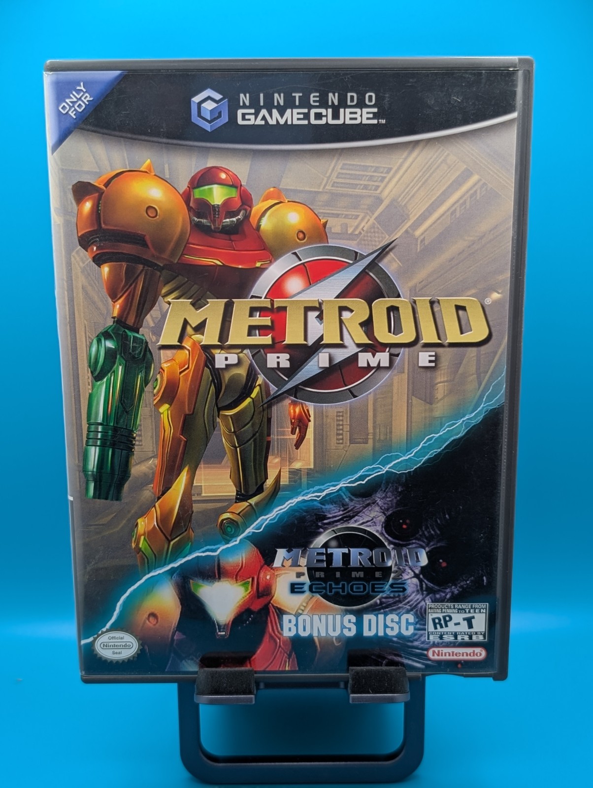 Gamecube Metroid Prime Echoes With Bonus Disc Nintendo TESTED Complete CIB 2004