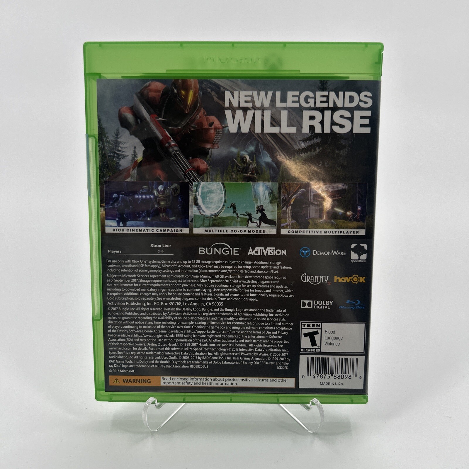 Destiny 2 Microsoft Xbox One Tested Working
