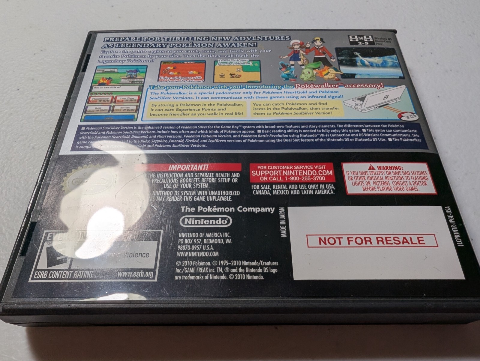 Pokemon: SoulSilver Version (Nintendo DS, 2010) Authentic