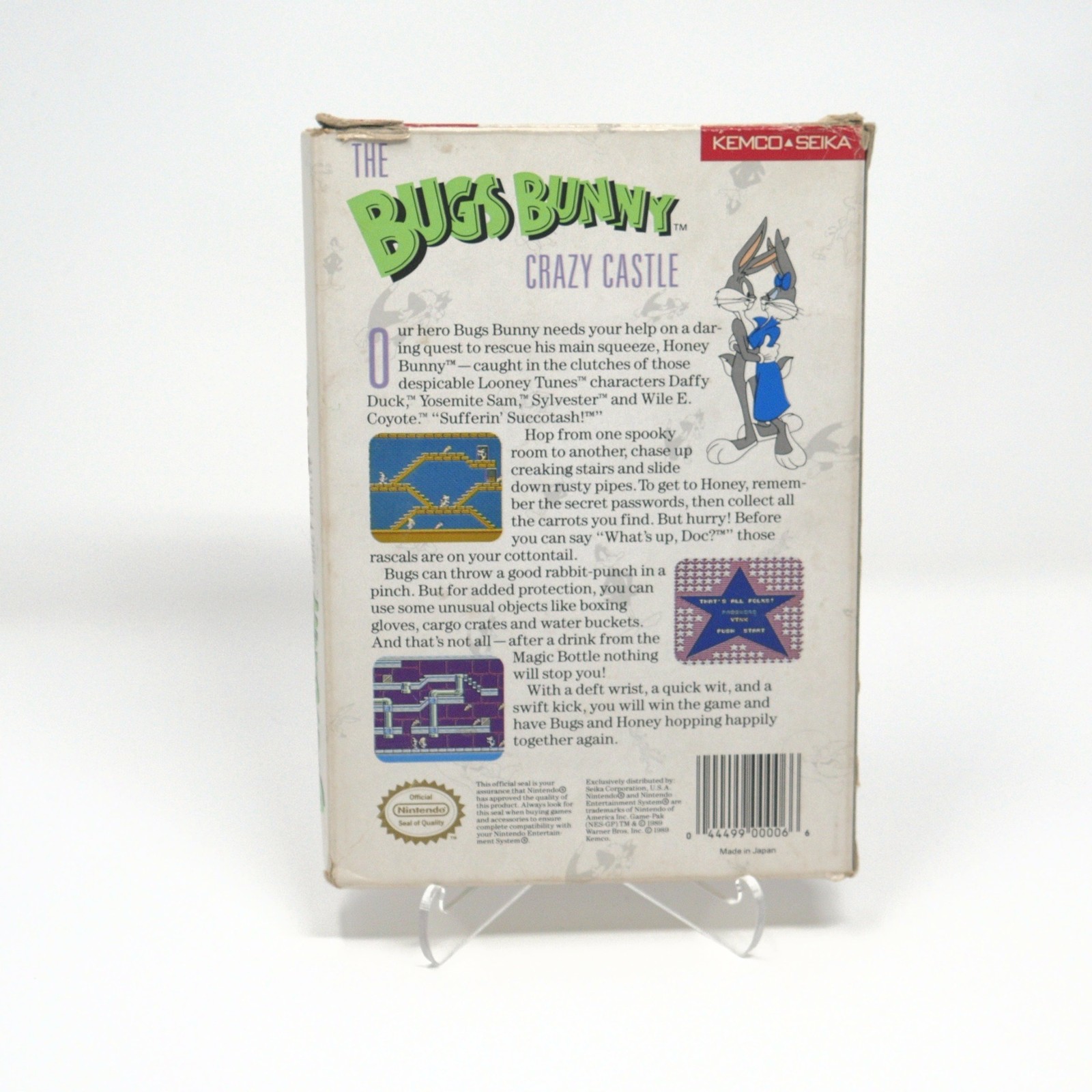 Bugs Bunny Crazy Castle – Box Only – Acceptable Condition – NES