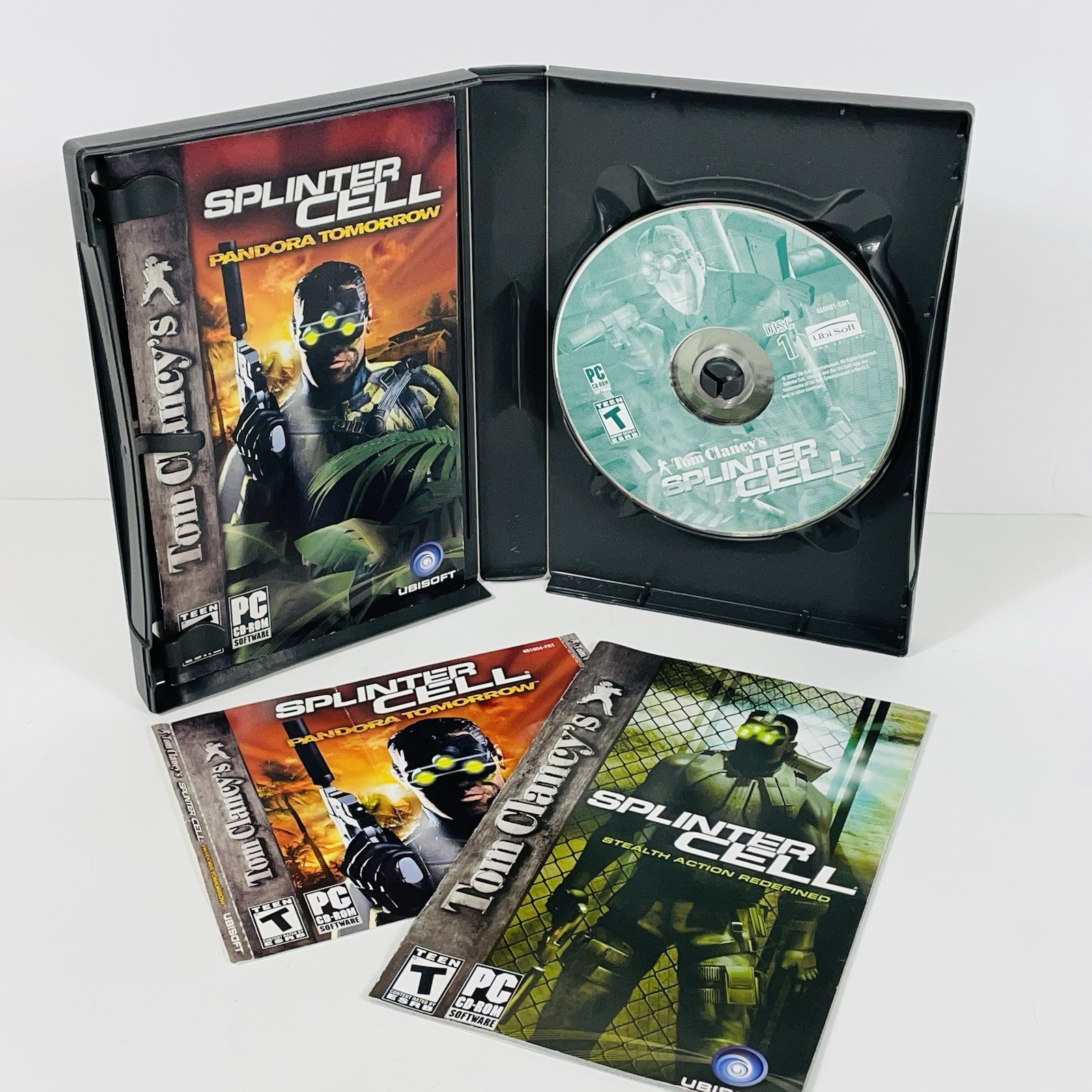 Splinter Cell Espionage Pack PC CD-ROM Video Game Includes all 6 Discs