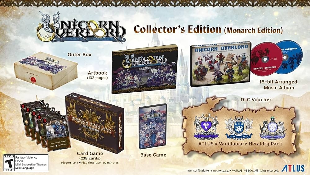 Unicorn Overlord – Monarch Collector’s Edition (PS5) – Sealed, Brand New