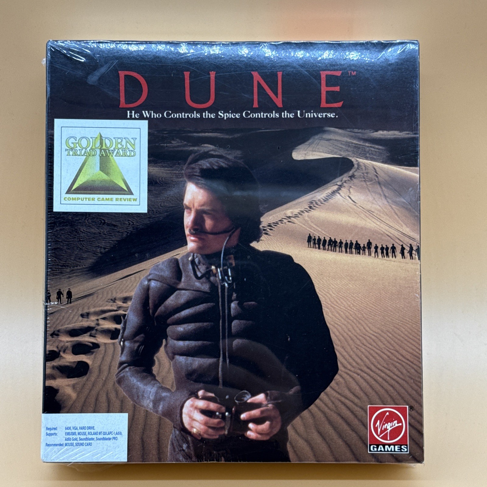 Dune 1992 Virgin Interactive PC Game 3.5″ Floppy Kyle MacLachlan – Sealed READ!