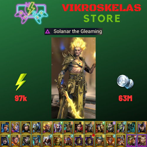 Raid Shadow Legends | Starter acc with Solanar : 97k energy / 26 Legendary hero