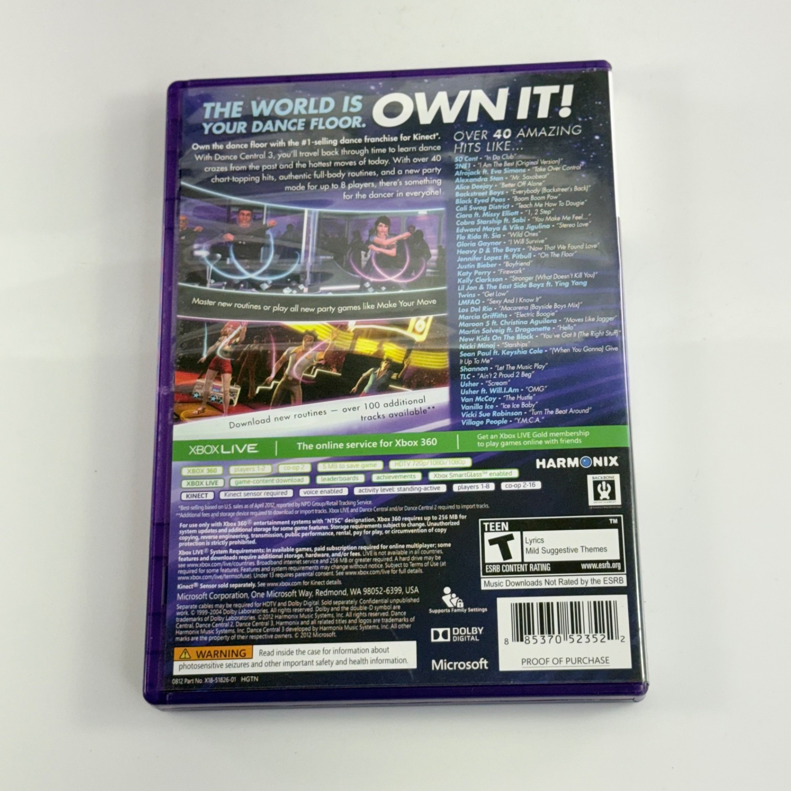 Dance Central 3 Xbox 360 Kinect Walmart Exclusive Edition 2 Bonus Tracks CIB