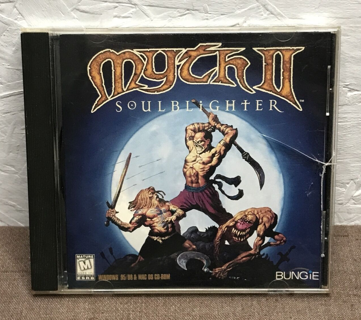 Vintage Myth II Soulblighter (1998, PC Game) Damaged Case