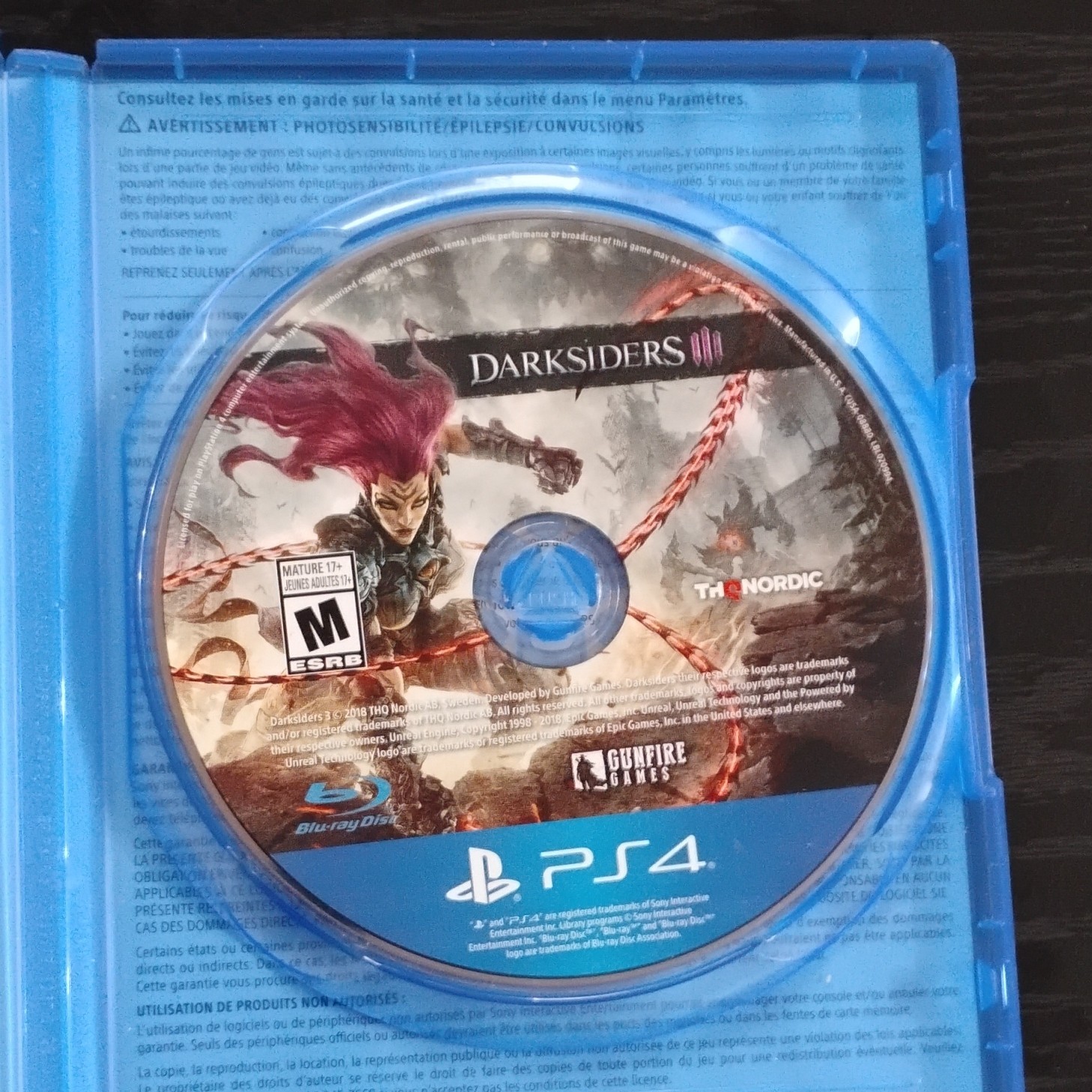 Darksiders III THQ Nordic, Manual, PS4, Action & Adventure, Hack and Slash, M