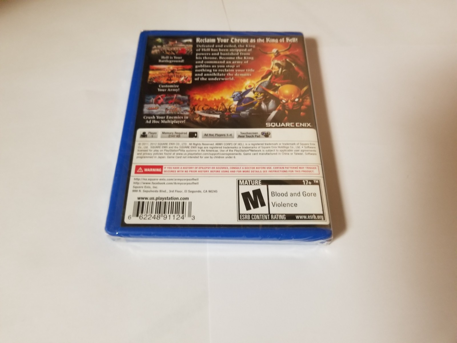 Army Corps of Hell (PlayStation Vita, 2012) new