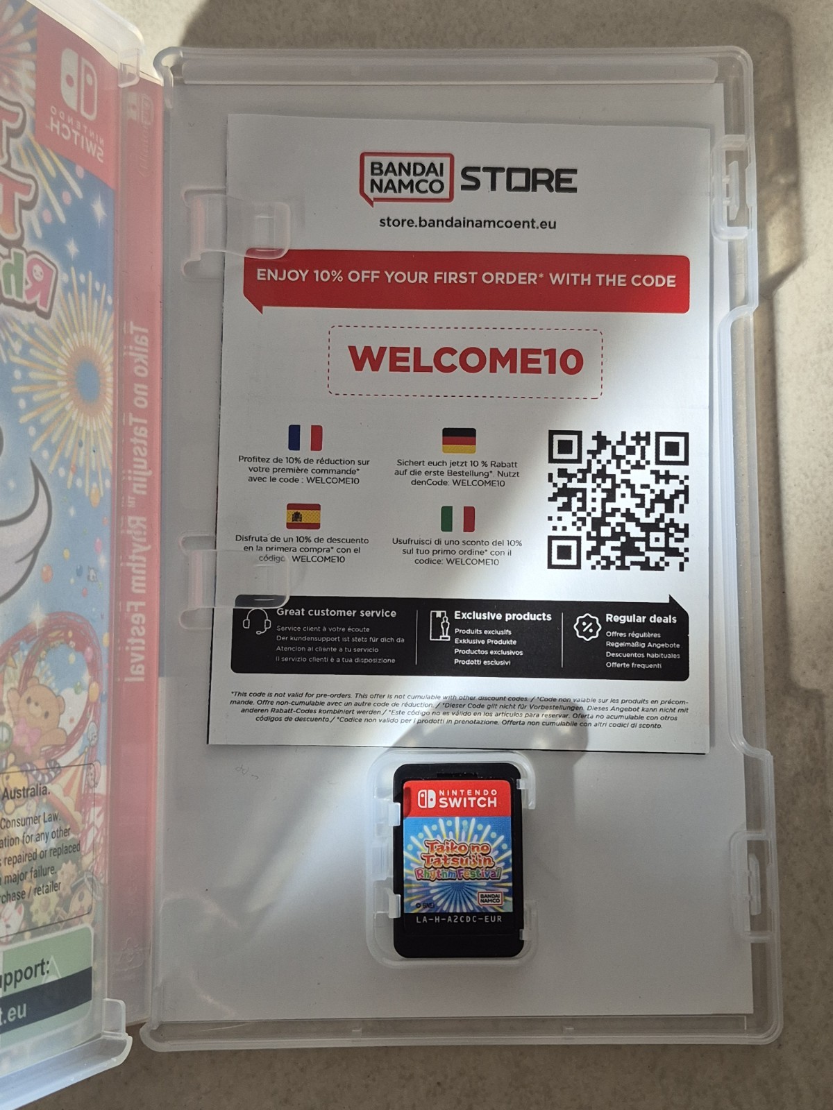 Bandai Namco Taiko no Tatsujin: Rhythm Festival Switch PAL w/ Drum + Sticks