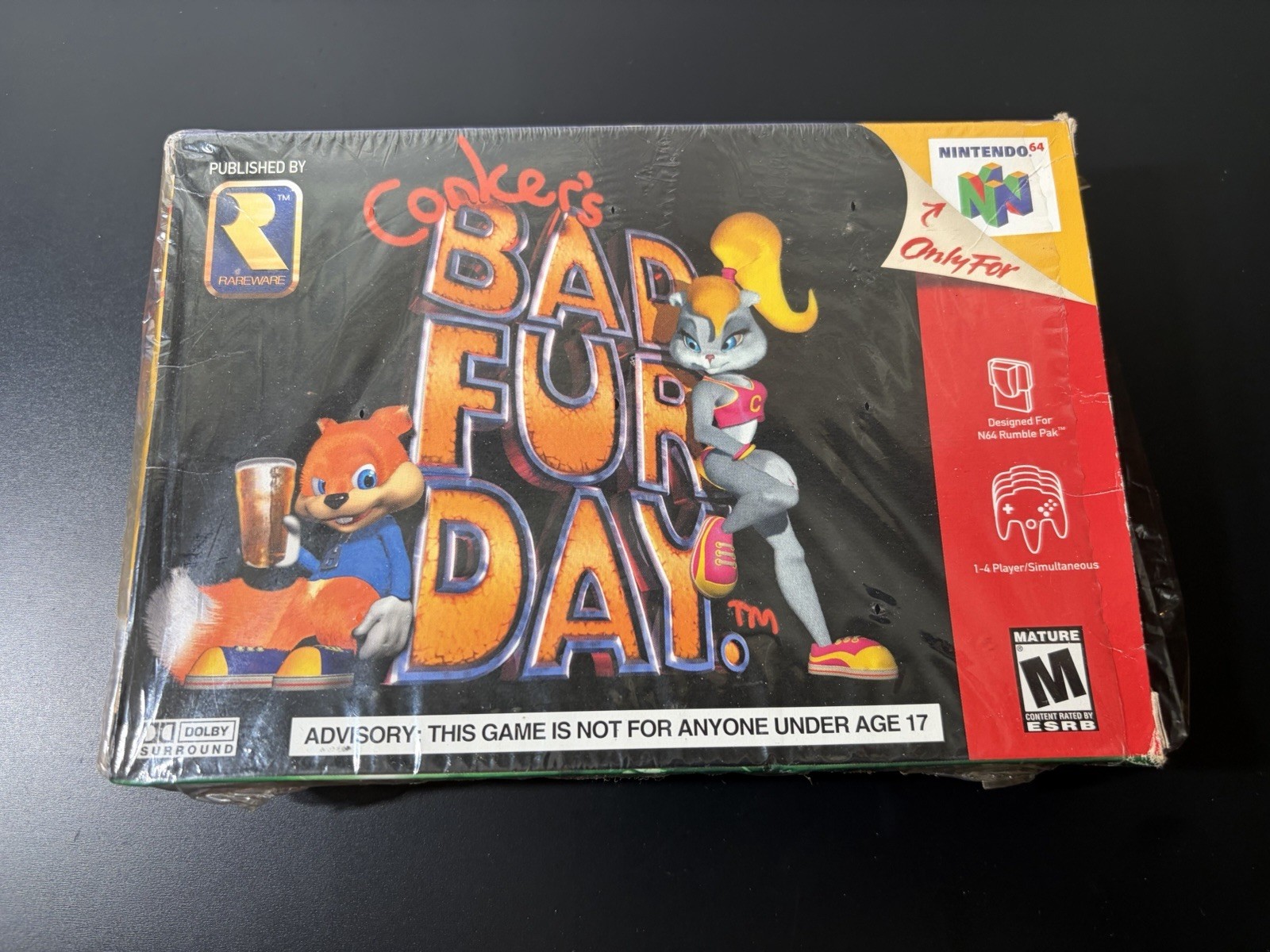 Conker’s Bad Fur Day Nintendo 64 N64 Game Complete Excellent