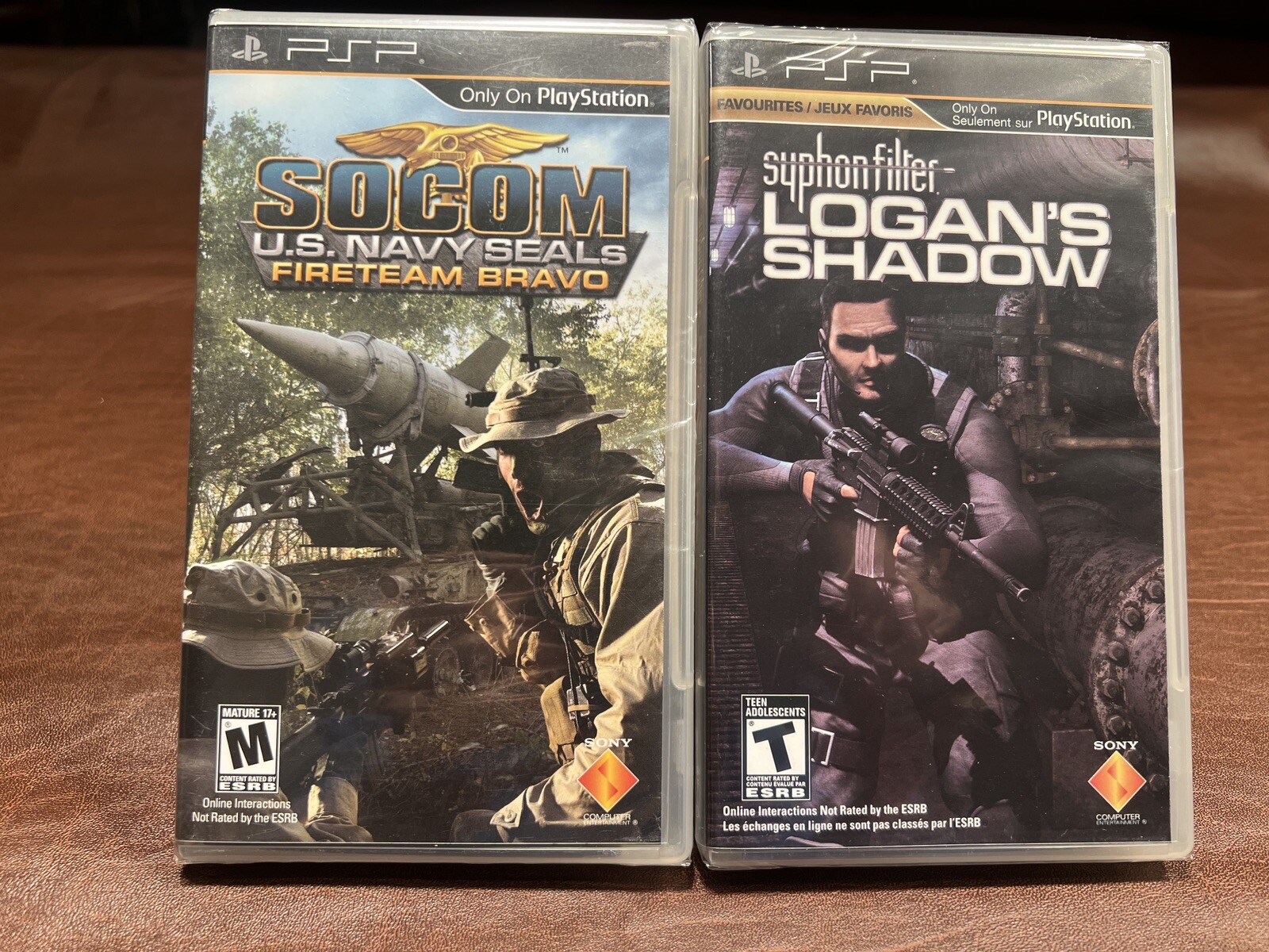 Syphon Filter: Logan’s Shadow & SOCOM Fireteam Bravo Brand New Sealed! SONY PSP