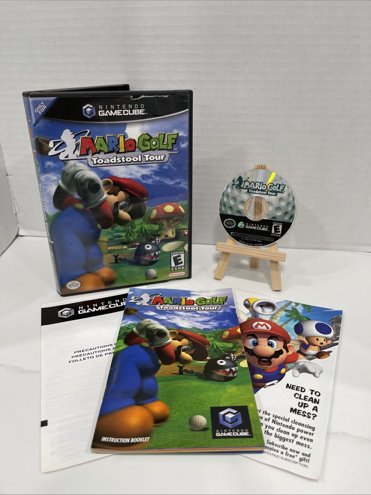 Mario Golf Toadstool Tour Game CIB W/ Manual Nintendo GameCube Disc Near MINT