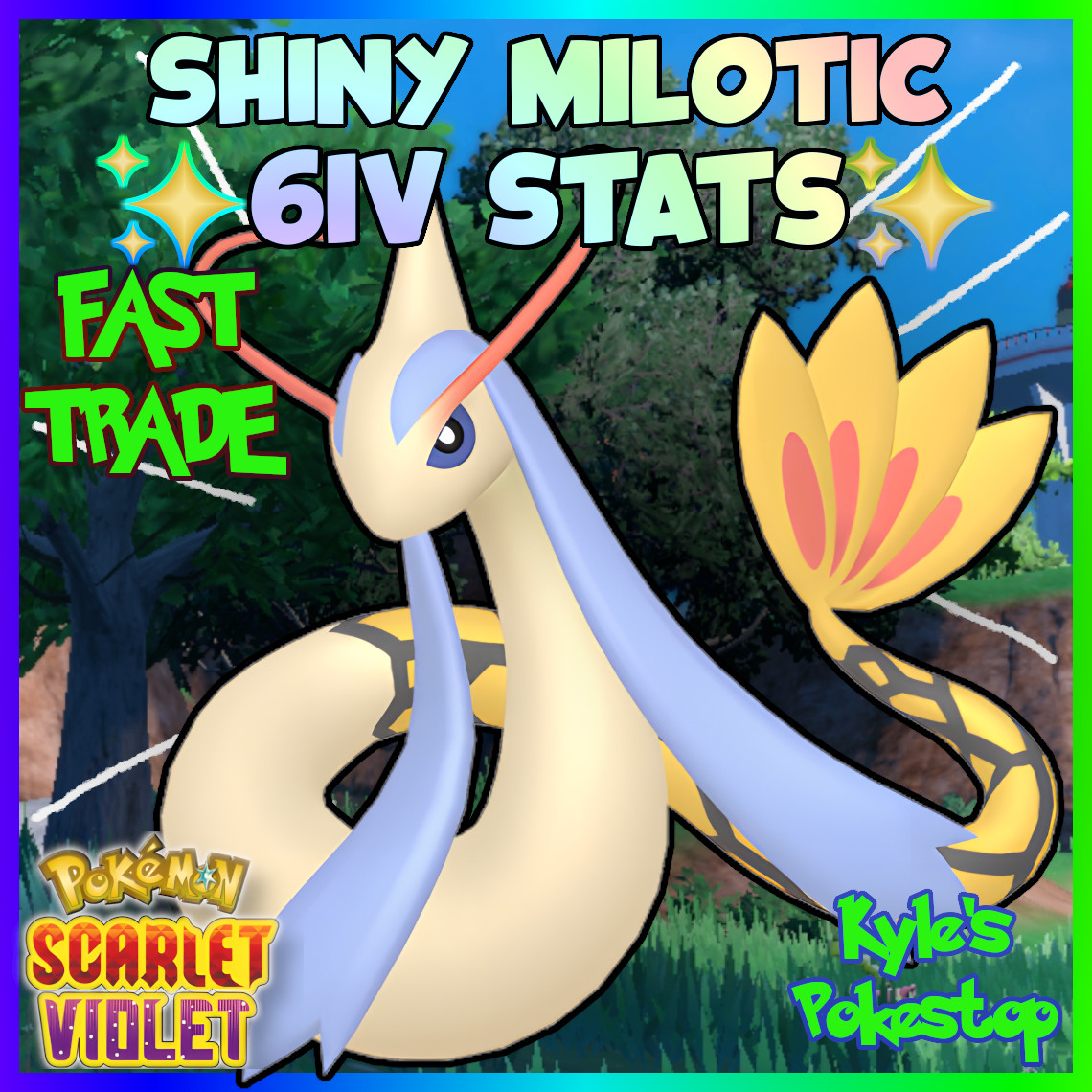 ✨ 6IV SHINY MILOTIC ✨ POKEMON SCARLET & VIOLET EV’D 🚀 FAST TRADE
