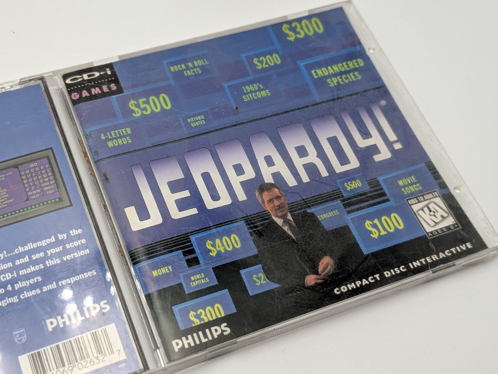 Jeopardy! (Phillips CD-i) CDI Quiz Gameshow Alex Trebek CIB