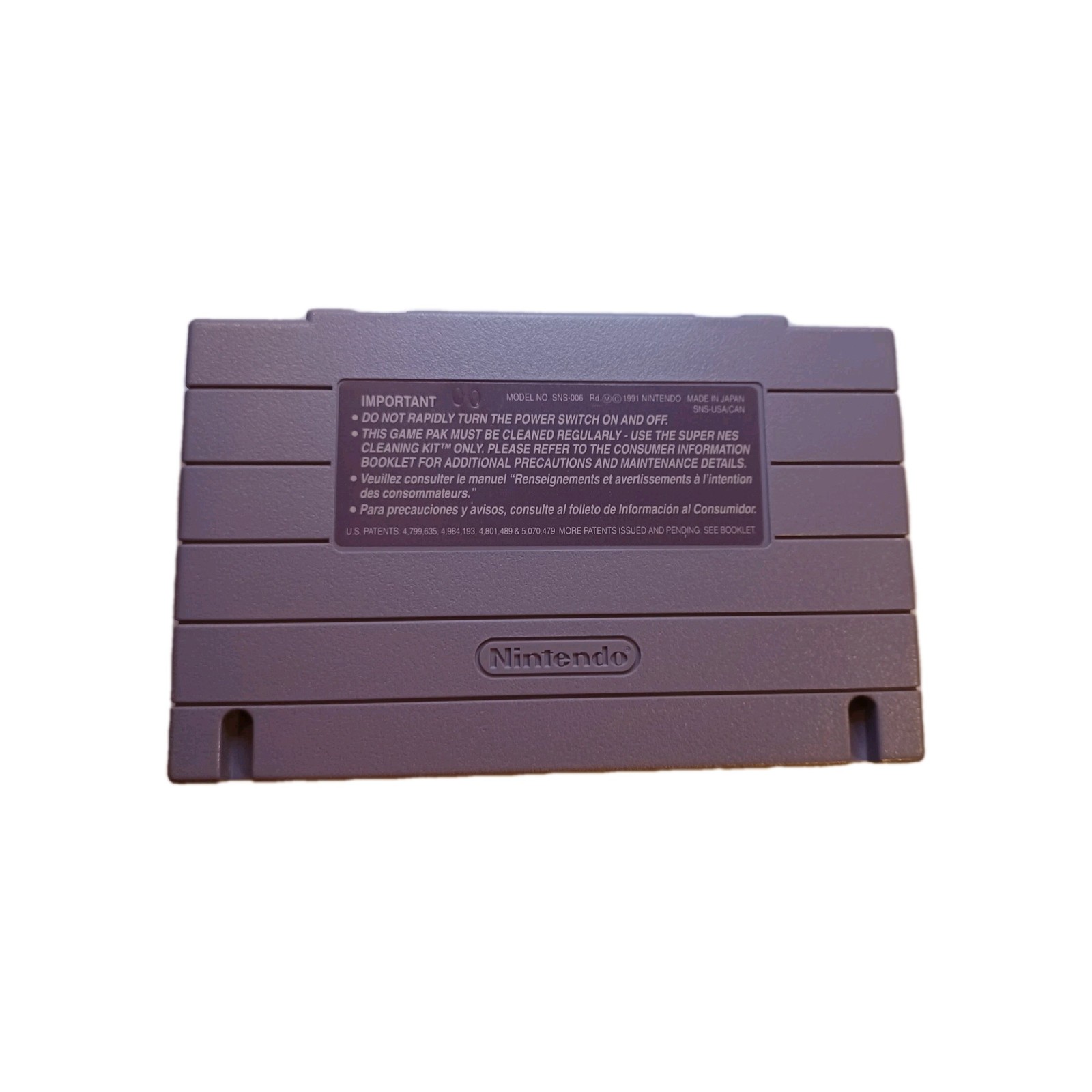 1991 Nintendo Battle Clash SNES Tested and Working Lite Sticker Scratches