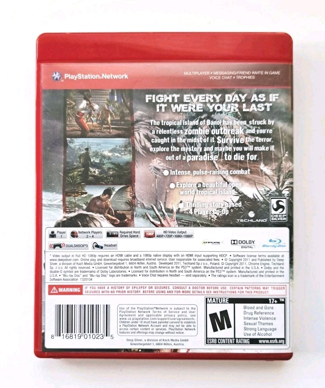 Dead Island – Game of the Year Edition (Sony PlayStation 3, 2012) CIB