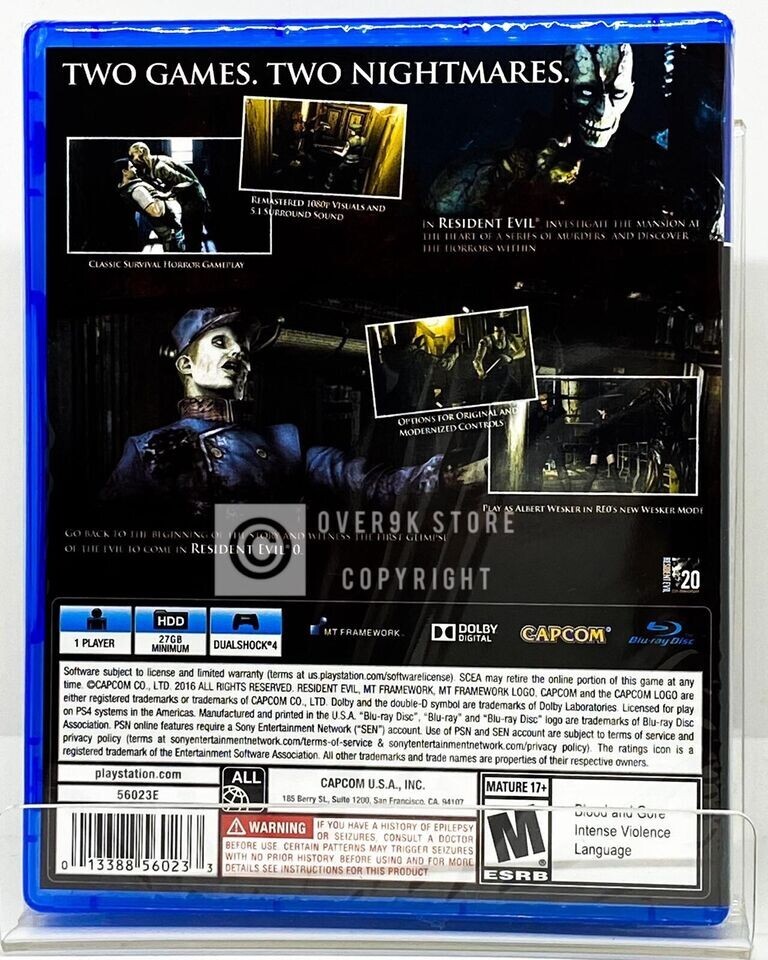 Resident Evil Bundle Origins + 4 + 5 + 6 – PS4 – Brand New | Factory Sealed